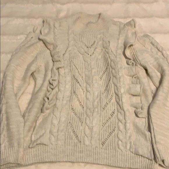 Hardly worn cream cold shoulder sweater - Picture 1 of 2